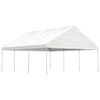 vidaXL Gazebo with Roof White 6.69x5.88x3.75 m Polyethylene