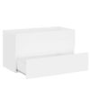 vidaXL 2 Piece Bathroom Furniture Set White Engineered Wood