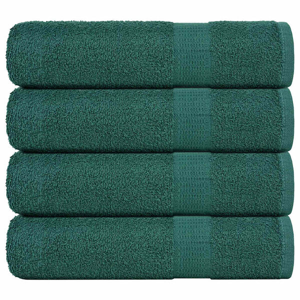 vidaXL Shower Towels 4 pcs Green 70x140 cm 360 gsm 100% Cotton