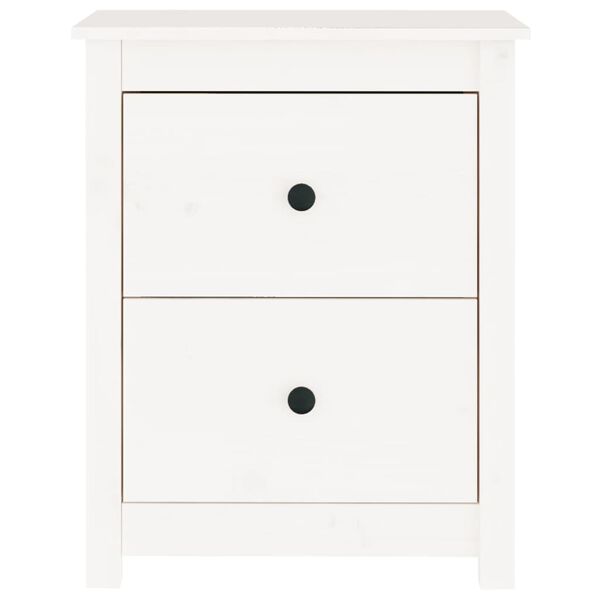 vidaXL Bedside Cabinets 2 pcs White 50x35x61.5 cm Solid Wood Pine