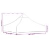 vidaXL Party Tent Roof 2x2 m Brown 270 g/m&sup2;