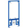vidaXL Bathroom Wall Support Height Adjustable Blue 50 x 3 x 112 cm