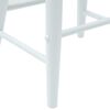 vidaXL Dining Chairs 2 pcs White 46 x 37 x 63 cm Solid Rubber Wood