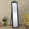 vidaXL Free-Standing Mirror Baroque Style 160x40 cm Black