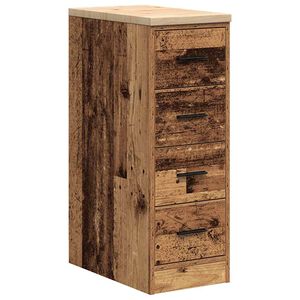 vidaXL Garage Storage Cabinet Old Wood 30x51x85 cm Solid Wood Pine
