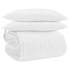vidaXL Duvet Set with Pillow 3 pcs White Microfiber and Cotton