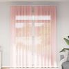 vidaXL Voile Curtains with Loops 2 pcs Pink 140x260 cm