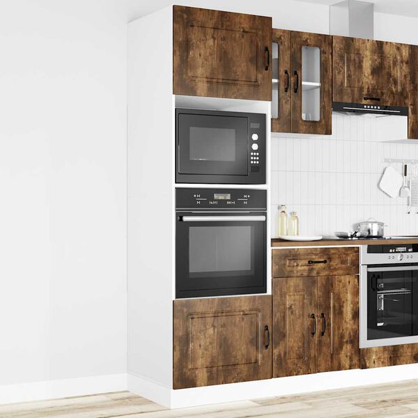 vidaXL Oven Cabinets 2 pcs Kalmar Smoked Oak Engineered Wood
