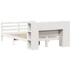 vidaXL Bookcase Bed without Mattress White 135x190 cm Double Solid Wood Pine