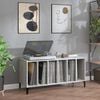vidaXL Record Cabinet Grey Sonoma 100x38x48 cm Engineered Wood