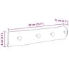 vidaXL Hanger Brown 50 x 8 x 12 cm Solid Reclaim Wood