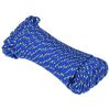 vidaXL Multipurpose Utility Rope 5 mm 100 m Blue PP 150 kg Max Load