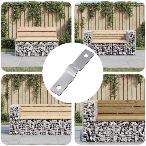 vidaXL Strike Plate 9000 pcs Silver Iron