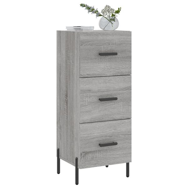 vidaXL Sideboard Grey Sonoma 34.5x34x90 cm Engineered Wood