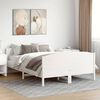 vidaXL Bed Frame without Mattress White 160x200 cm Solid Wood Pine