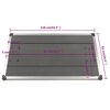 vidaXL Outdoor Shower Tray WPC Stainless Steel 110x62 cm Grey