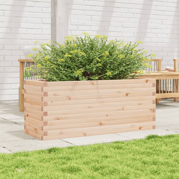 vidaXL Garden Planter 110x40x46 cm Solid Wood Pine