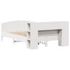 vidaXL Bookcase Bed without Mattress White 160x200cm Solid Wood Pine