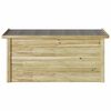 vidaXL Storage Box Brown 119 x 44.5 x 58 cm Impregnated pine wood
