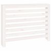 vidaXL Radiator Cover White 108,5x19x84 cm Solid Wood Pine