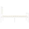 vidaXL Senior Bed without Mattress White 90x200 cm Solid Wood