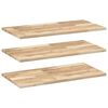 vidaXL Floating Shelves 3 pcs 80x40x2 cm Untreated Solid Wood Acacia
