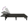 vidaXL Double Sun Lounger Black 155x138x83 cm Polypropylene