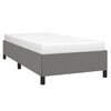 vidaXL Bed Frame without Mattress Dark Grey 90x190 cm Single Single Fabric