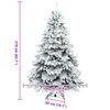 vidaXL Artificial Christmas Tree with 300 LEDs White 210 cm PE and PVC