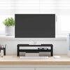 vidaXL Monitor Stand Black Oak 42x24x13 cm Engineered Wood