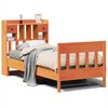 vidaXL Bed Frame without Mattress Wax Brown 100x200 cm Solid Wood Pine
