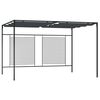 vidaXL Gazebo with Retractable Roof 4x3x2.3 m Anthracite 180 g/m&sup2;