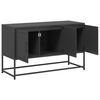 vidaXL TV Cabinet Black 100.5x39x60.5 cm Steel