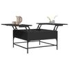 vidaXL Coffee Table Black 80x80x45 cm Engineered Wood and Metal