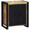 vidaXL Bathroom Furniture Set with Shelf 4 pcs Brown Soild Mango Wood