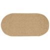 vidaXL Rug ZIZUR Brown 200 x 100 cm Polypropylene