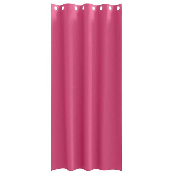 vidaXL Blackout Curtains with Rings 2 pcs Bright Pink 245 x 140 cm
