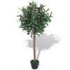 vidaXL Fake Plant | Green and red | Plastic leaves and fruits | 120 cm