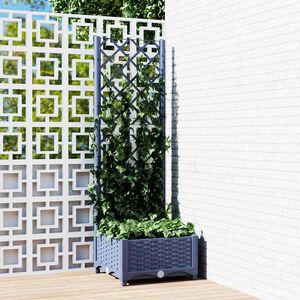 vidaXL Garden Planter | Blue grey | Polypropylene | Large | Planters