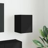 vidaXL TV Wall Cabinet Black 30 x 31 x 40 cm Engineered Wood