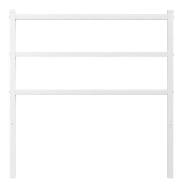 vidaXL Metal Replace Headboard White 90 cm