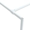 vidaXL Walk-in Shower Wall White 115x195 cm Clear ESG Glass