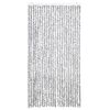 vidaXL Insect Curtain Light and Dark Grey 100x220 cm Chenille