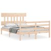 vidaXL Bed Frame without Mattress Small Double Solid Wood