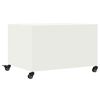 vidaXL Coffee Table White 68x50x43.5 cm Steel