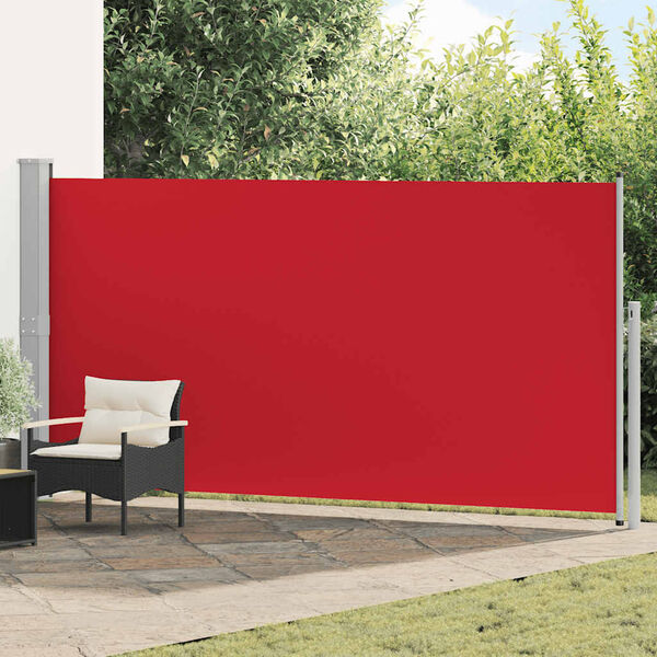 vidaXL Retractable Side Awning 160 x 500 cm Red