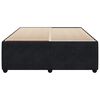 vidaXL Bed Frame without Mattress Black 140x200 cm Velvet