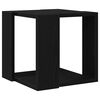 vidaXL Coffee Table Black Oak 32 x 32 x 30 cm Engineered Wood