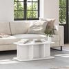 vidaXL Coffee Table White 80 x 39.5 x 33.5 cm Solid pine wood