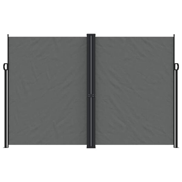 vidaXL Retractable Side Awning Anthracite 220x1200 cm